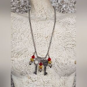 Vintage Minnie and Mickie Key to the Kingdom Necklace